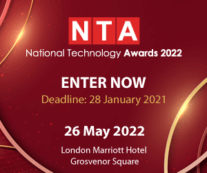 National Technology Awards 2022 - Save the date: 26 May 2022